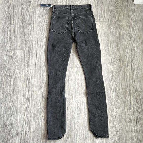 Abercrombie & Fitch | Ripped High Rise Super Skinny Ankle Jeans - Black Wash 23R - Picture 6 of 6